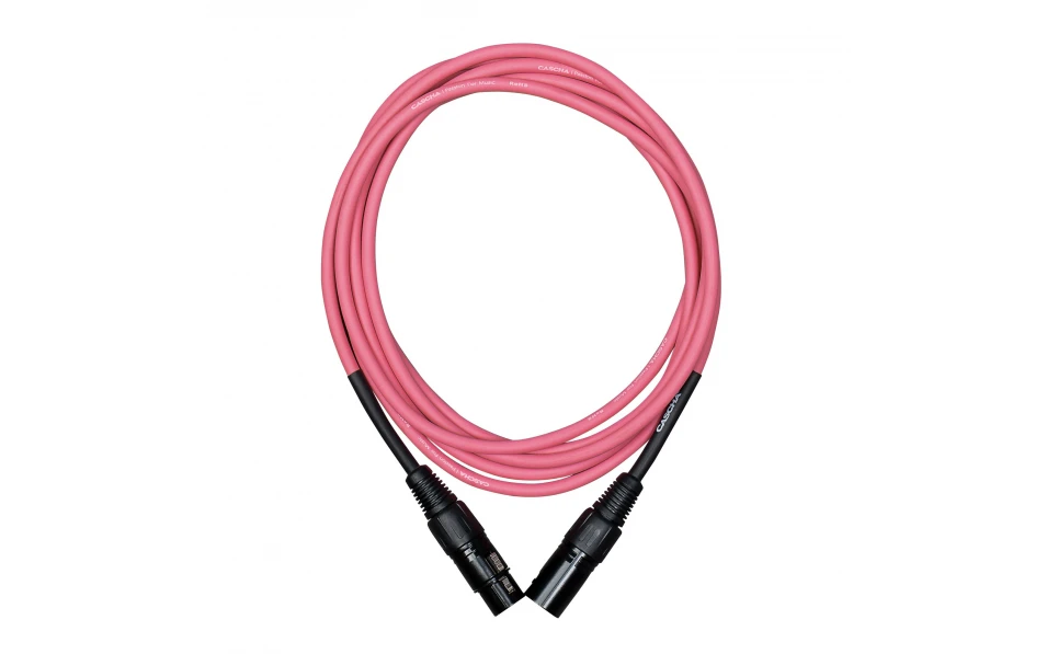 Кабел Cascha Standard Line CCS-M1PK2, Розов, XLR-F / XLR-M, 2m