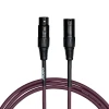 Кабел Cascha Standard Line CCS-M1PU2, Лилав, XLR-F / XLR-M, 2m