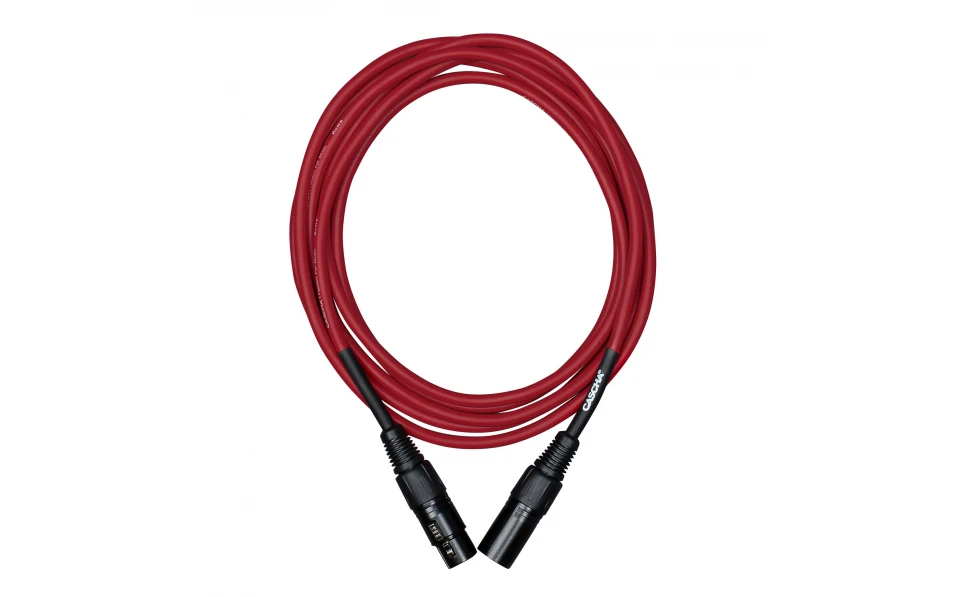 Кабел Cascha Standard Line CCS-M1RD2, Червен, XLR-F / XLR-M, 2m