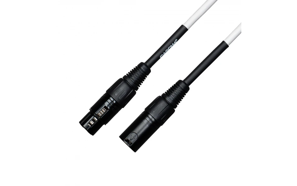 Кабел Cascha Standard Line CCS-M1WH2, Бял, XLR-F / XLR-M, 2m