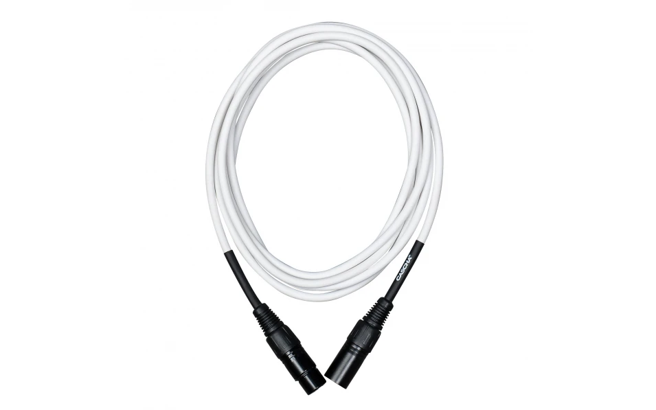 Кабел Cascha Standard Line CCS-M1WH2, Бял, XLR-F / XLR-M, 2m