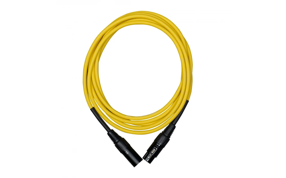 Кабел Cascha Standard Line CCS-M1YL2, Жълт, XLR-F / XLR-M, 2m