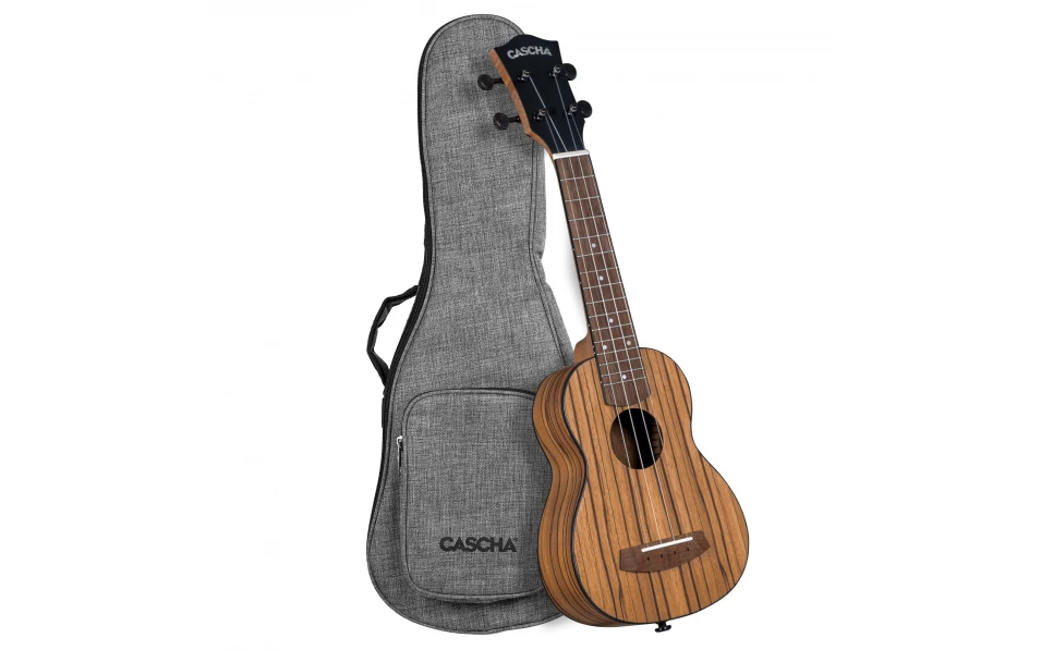 Сопрано укулеле Cascha CUSZW1 Zebra Wood 