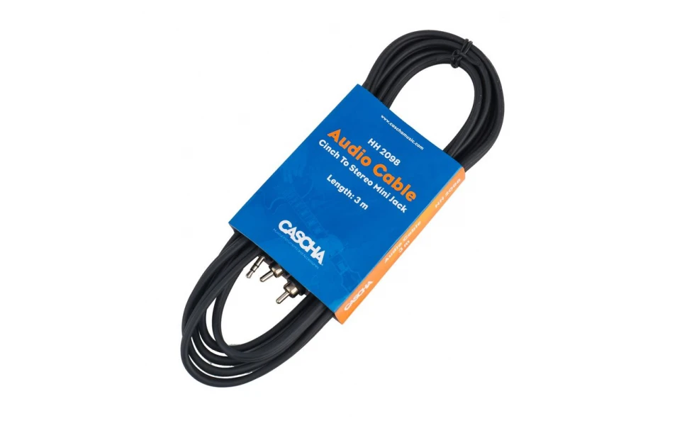 Аудио кабел Cascha HH 2098, 2xRCA/3.5mm,3m