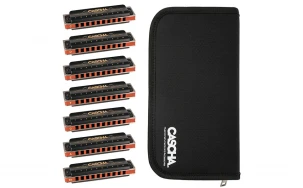 Блус хармоника Cascha HH 2224, Professional Blues, Комплект от 7бр. (C-D-E-F-G-A-Bb)