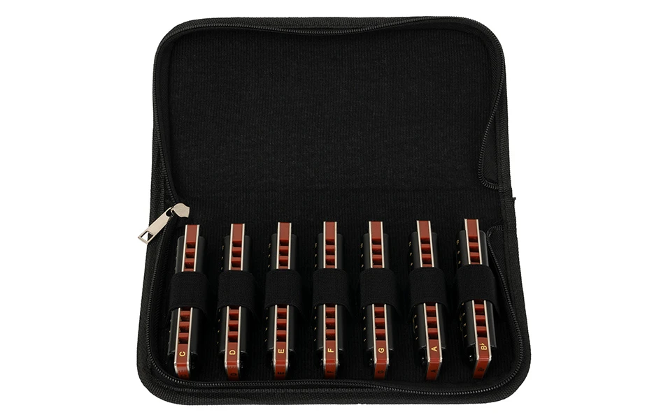 Блус хармоника Cascha HH 2224, Professional Blues, Комплект от 7бр. (C-D-E-F-G-A-Bb)