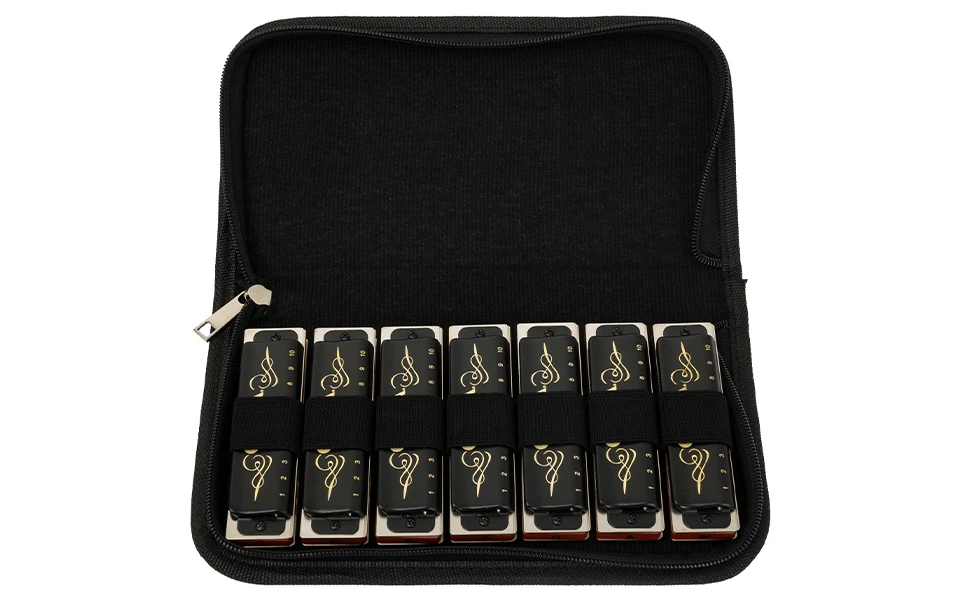 Блус хармоника Cascha HH 2224, Professional Blues, Комплект от 7бр. (C-D-E-F-G-A-Bb)