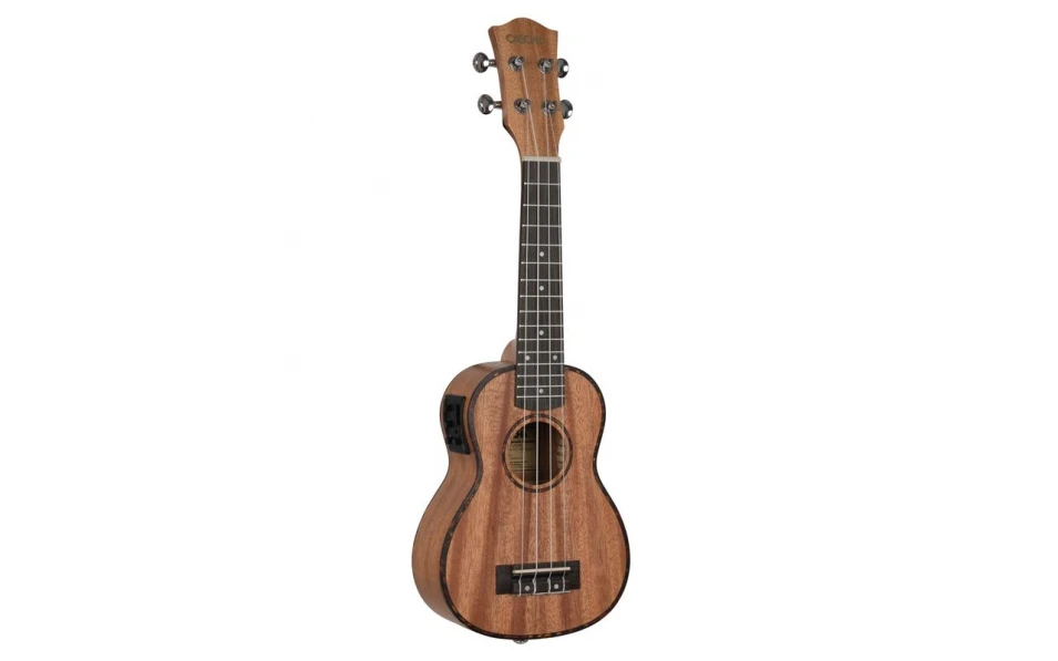 Сопрано укулеле Cascha HH 2026E, Premium Mahogany, С вградена електроника
