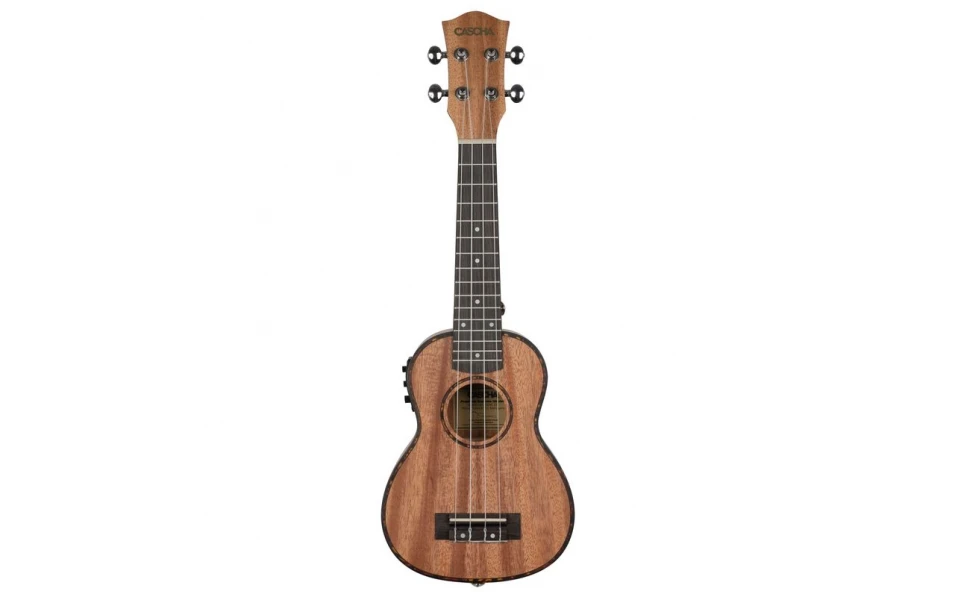 Сопрано укулеле Cascha HH 2026E, Premium Mahogany, С вградена електроника