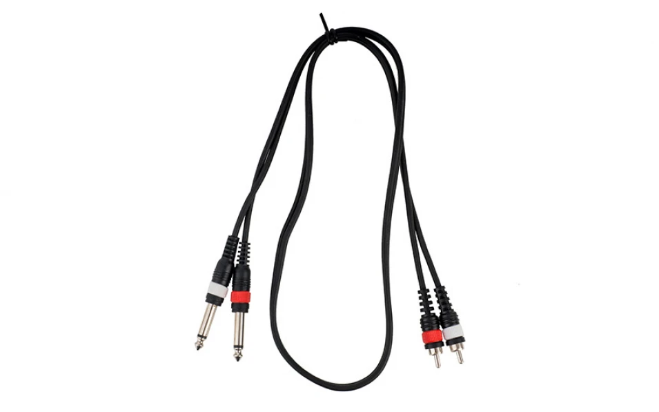 Aудио кабел Cascha HH 2094, RCA/2x 6.3mm, 1m