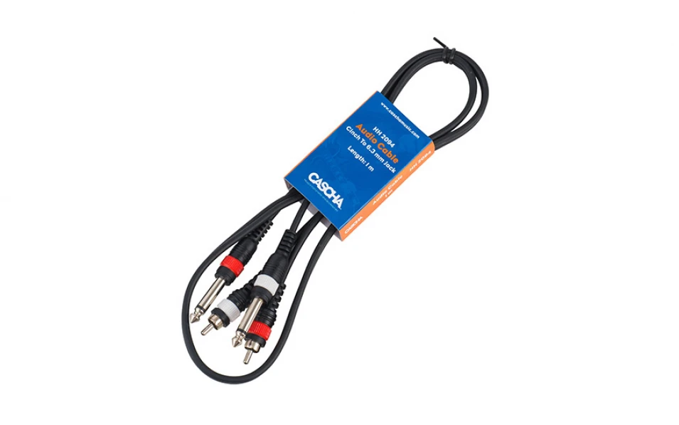 Aудио кабел Cascha HH 2094, RCA/2x 6.3mm, 1m