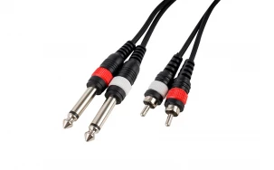 Aудио кабел Cascha HH 2095, RCA/6.3mm, 3m