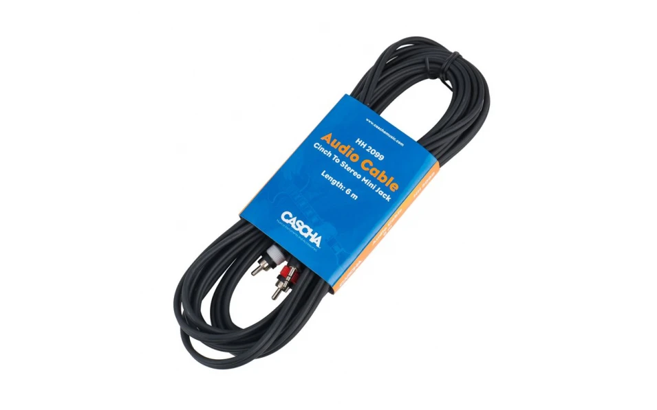 Аудио кабел Cascha HH 2099, 2xRCA/3.5mm,6m