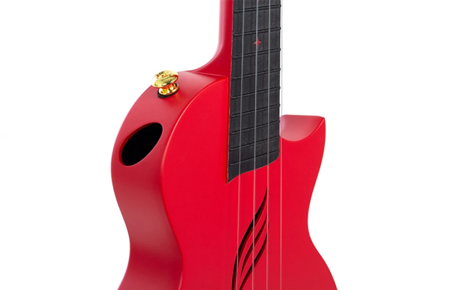 Концертно укулеле Cascha HH 2080, Карбон, Червено