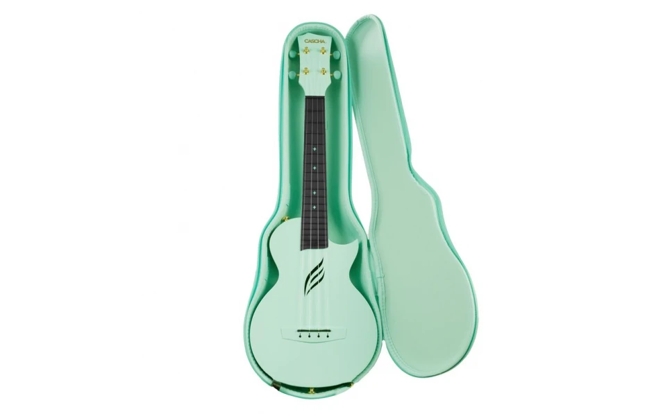Концертно укулеле Cascha HH 2287, Карбон, Зелено