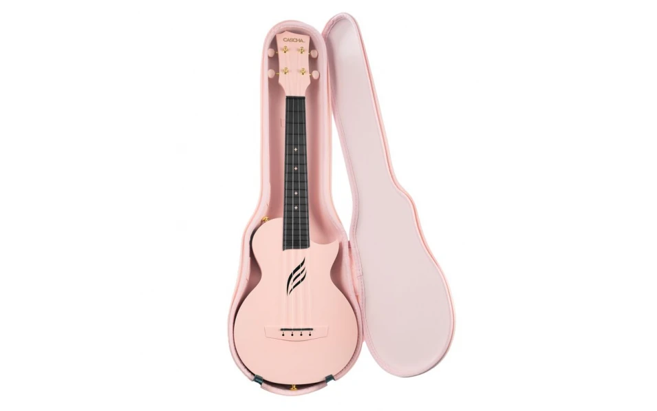 Концертно укулеле Cascha HH 2088, Карбон, Розово