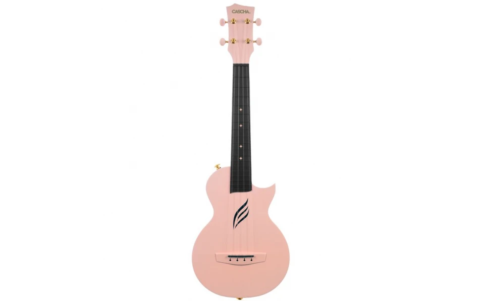 Концертно укулеле Cascha HH 2088, Карбон, Розово