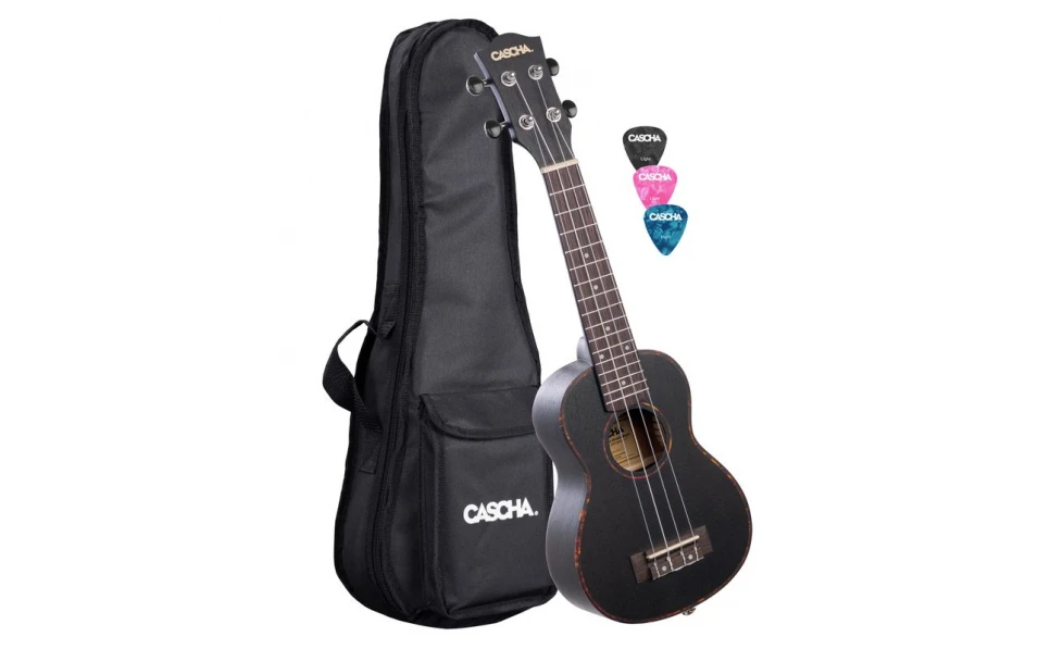 Концертно укулеле Cascha HH 2300, Premium Mahogany, Черно