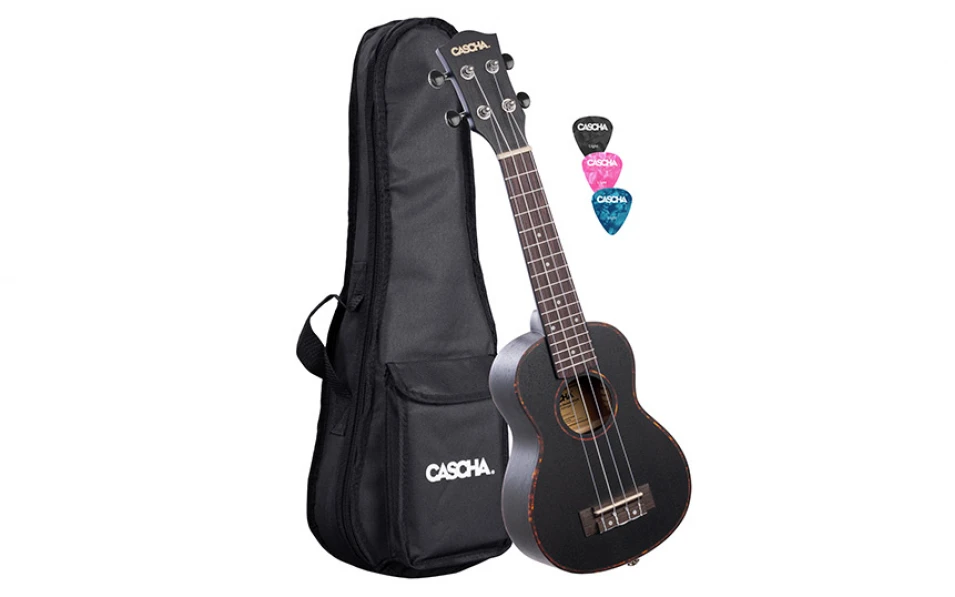 Тенор укулеле Cascha HH 2305, Premium Mahogany, Черно