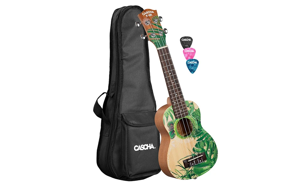 Сопрано укулеле Cascha HH 2602, Art Series, Leafy