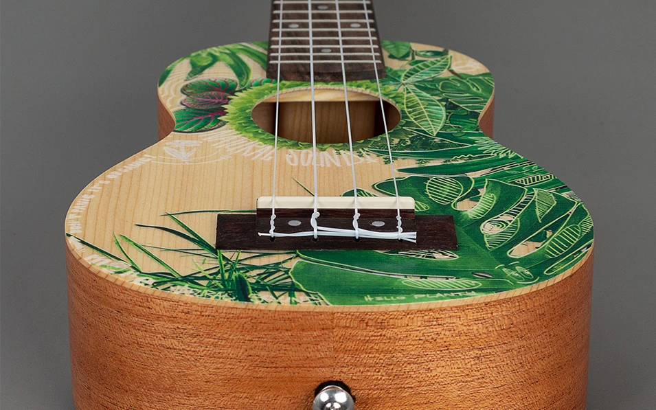 Сопрано укулеле Cascha HH 2602, Art Series, Leafy