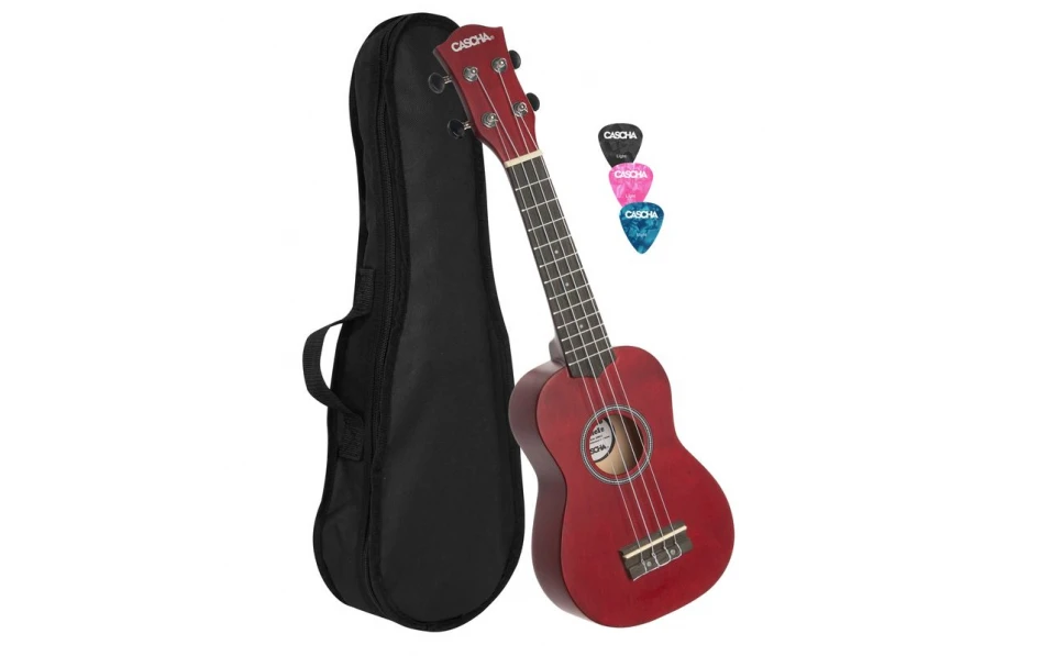 Сопрано укулеле Cascha HH 3961, Червено
