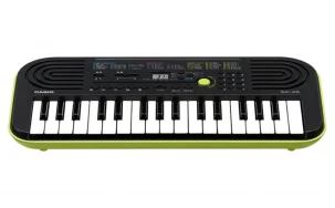Детски синтезатор CASIO SA-46, черен/зелен