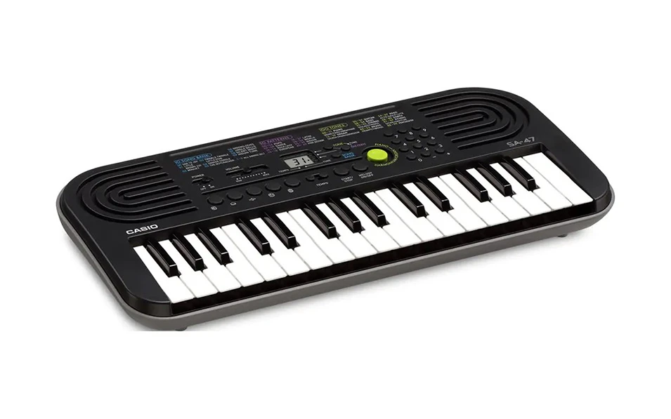 Детски синтезатор CASIO SA-47, черен/сив