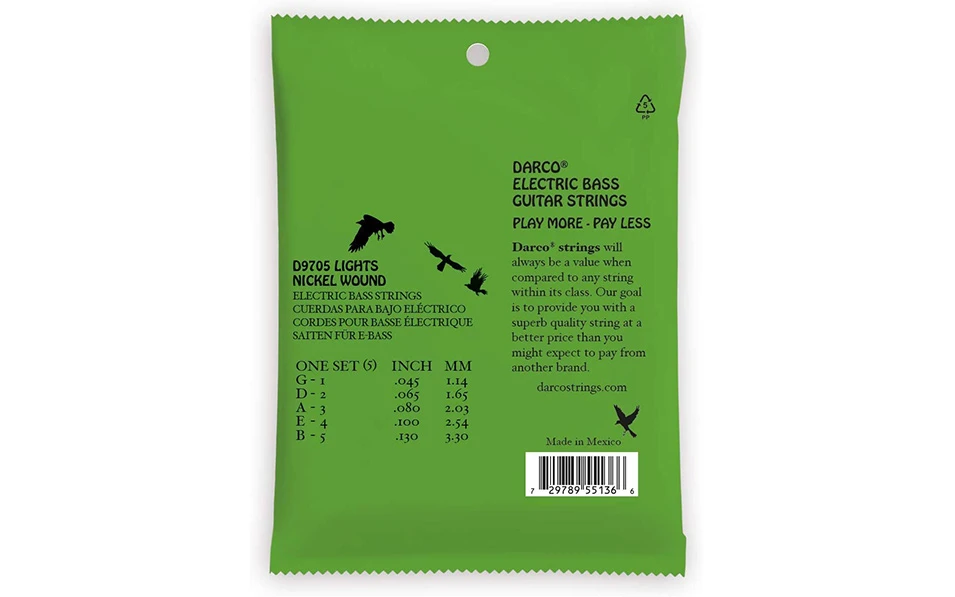 Струни за бас китара Darco D9705, 45-130