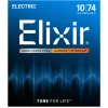 Elixir 12062 NANOWEB Light, Струни за 8 струнна електрическа китара 10-74