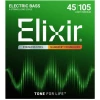 Elixir 14677 NANOWEB Medium Long Scale, Струни за 4 струнна бас китара 45-105 