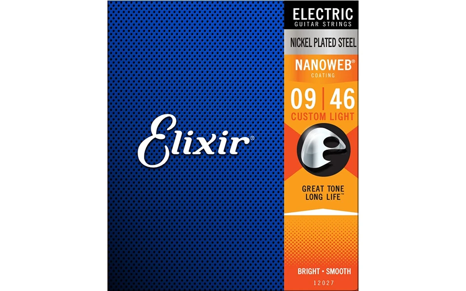 Elixir 12027 NANOWEB Custom Light, Струни за електрическа китара 09-46