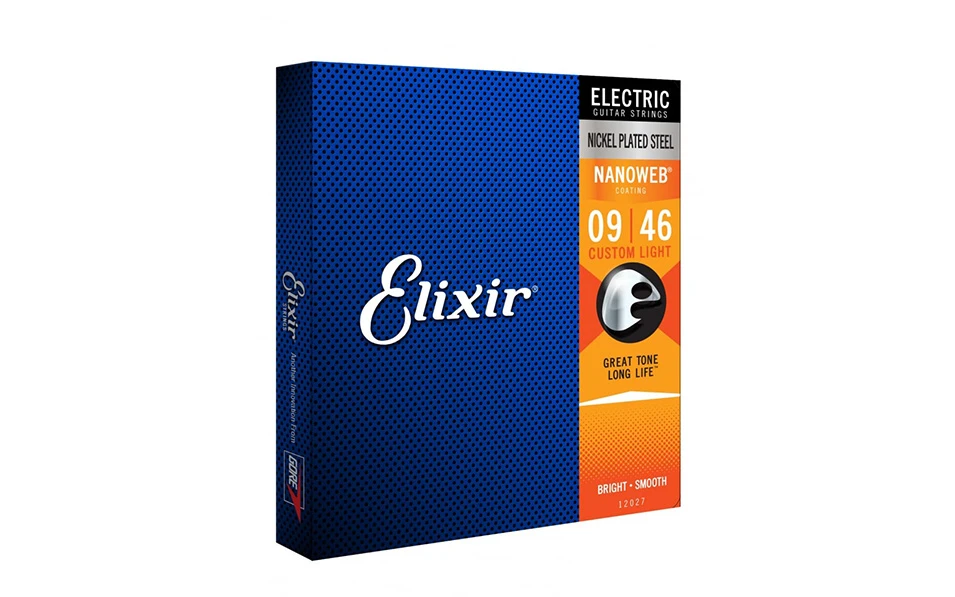 Elixir 12027 NANOWEB Custom Light, Струни за електрическа китара 09-46