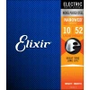 Elixir 12077 NANOWEB Light-Heavy, Струни за електрическа китара 10-52