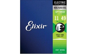 Elixir 19102 OPTIWEB Medium, Струни за електрическа китара 11-49