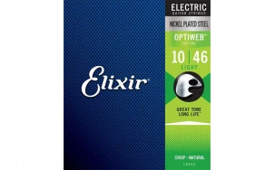 Elixir 19052 OPTIWEB Light, Струни за електрическа китара 10-46