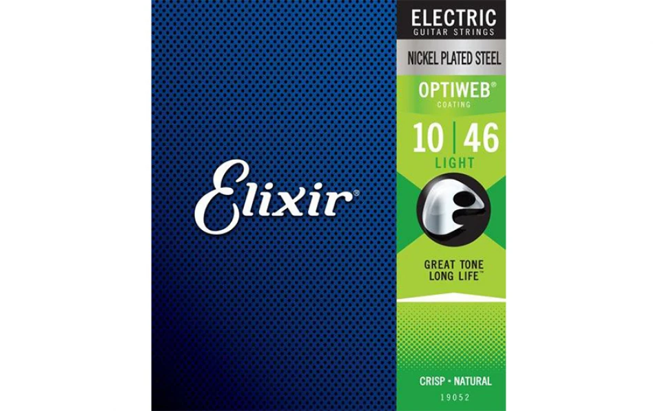 Elixir 19052 OPTIWEB Light, Струни за електрическа китара 10-46