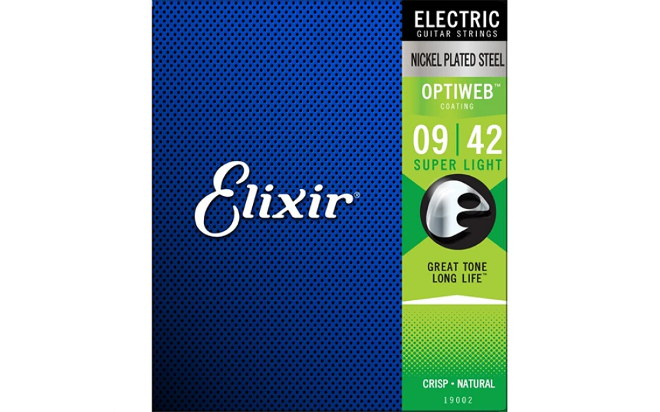 Elixir 19002 OPTIWEB Super Light, Струни за електрическа китара 09-42