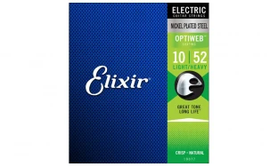 Elixir 19077 OPTIWEB Light/Heavy, Струни за електрическа китара 10-52
