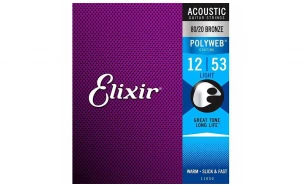 Elixir 11050 POLYWEB Light, Струни за акустична китара 12-53