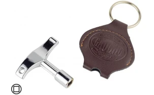 Ключ за ударни Hayman drum key T-model, В комплект с кожен калъф