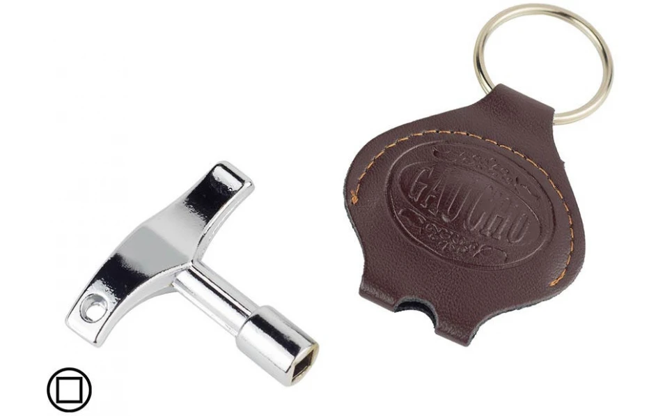 Ключ за ударни Hayman drum key T-model, В комплект с кожен калъф