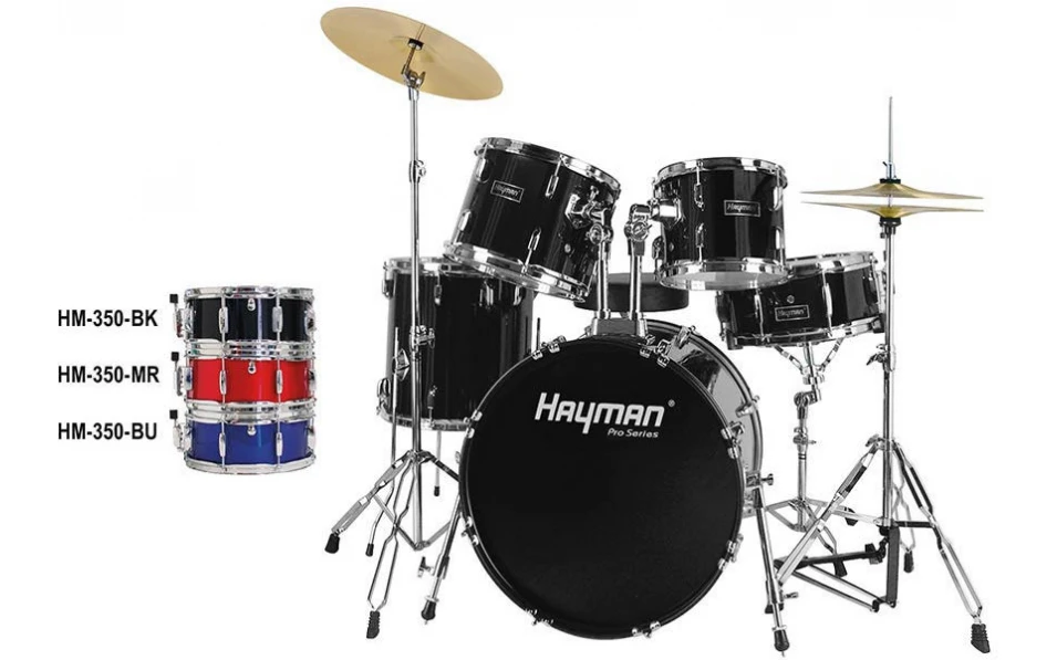 Акустични барабани Hayman HM-350-BK Pro Series
