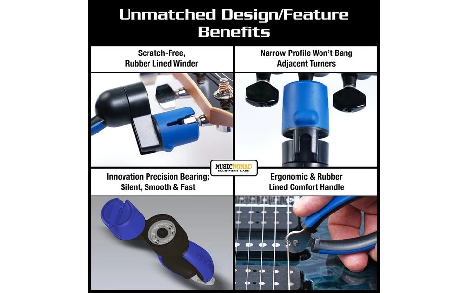 Music Nomad GRIP ONE - All in ONE String Winder, Cutter, Puller