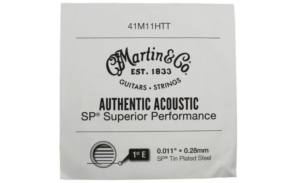 Martin 41M11HTT, Единична струна за акустична китара, Размер 0.11, E