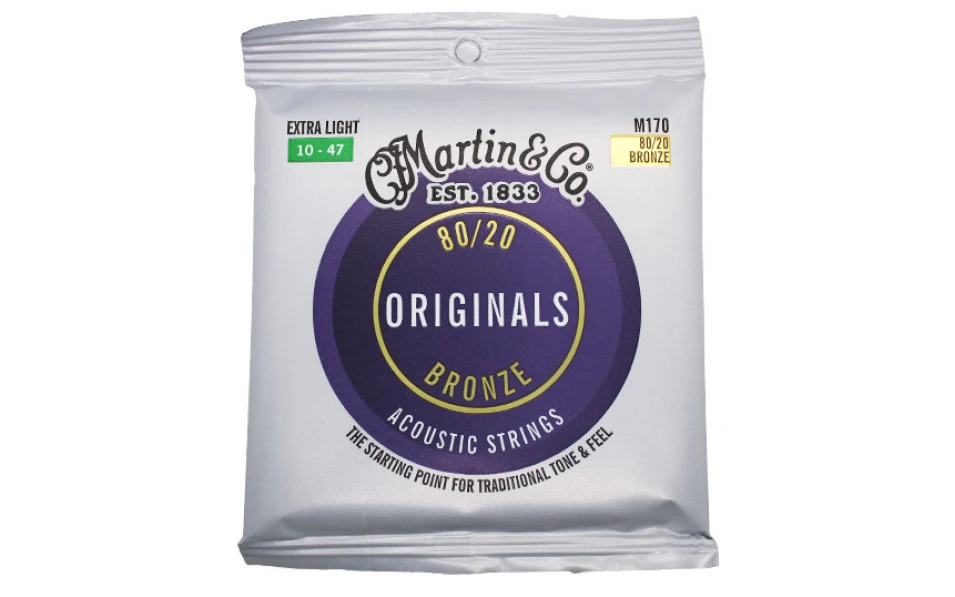 Martin M170 Originals, Струни за акустична китара 10-47