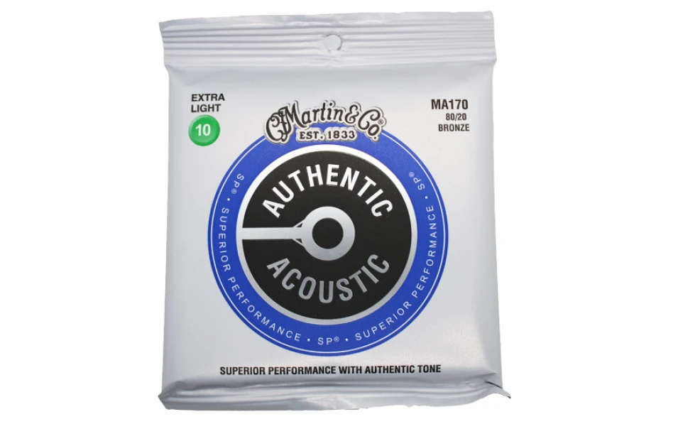 Martin MA170 Authentic, Струни за акустична китара 10-47