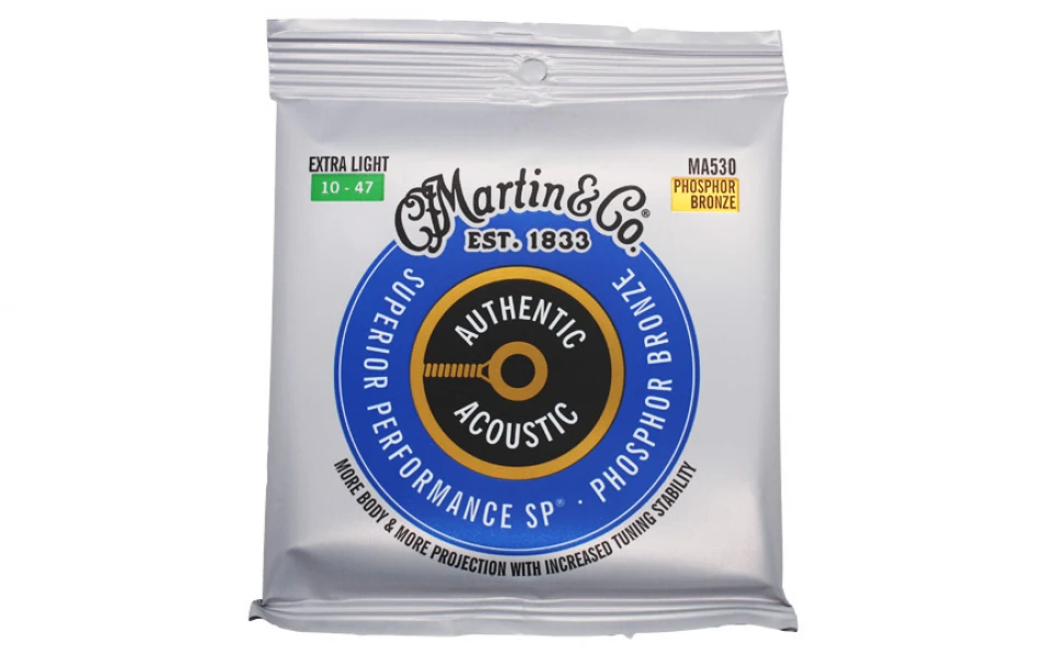 Martin MA530 Authentic SP, Струни за акустична китара 10-47, Phosphor Bronze