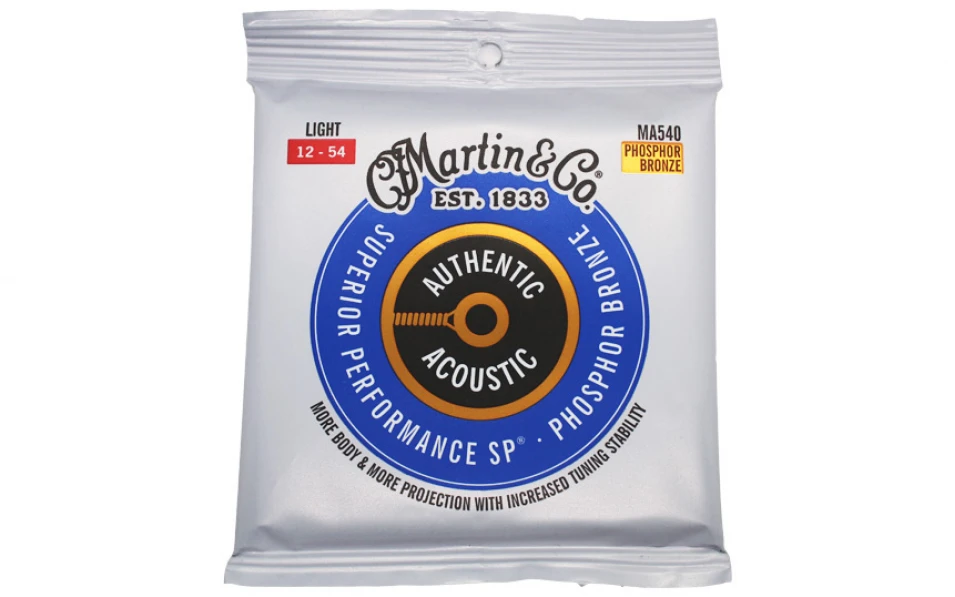 Martin MA540 Authentic SP, Струни за акустична китара 12-54, Phosphor Bronze