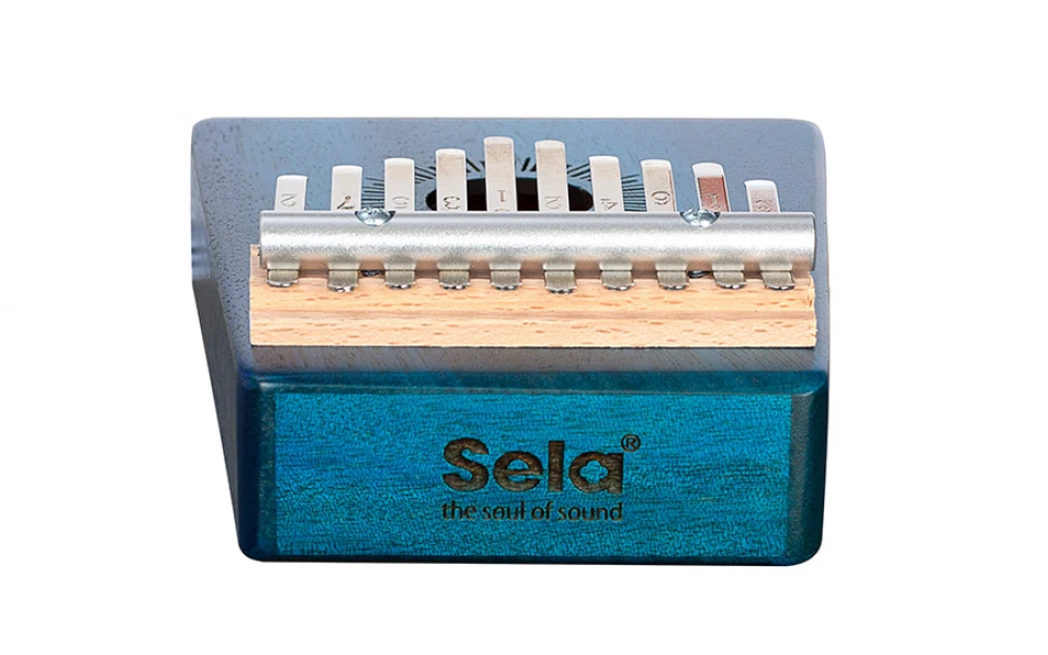 Калимба Sela 10 Mahogany - синя
